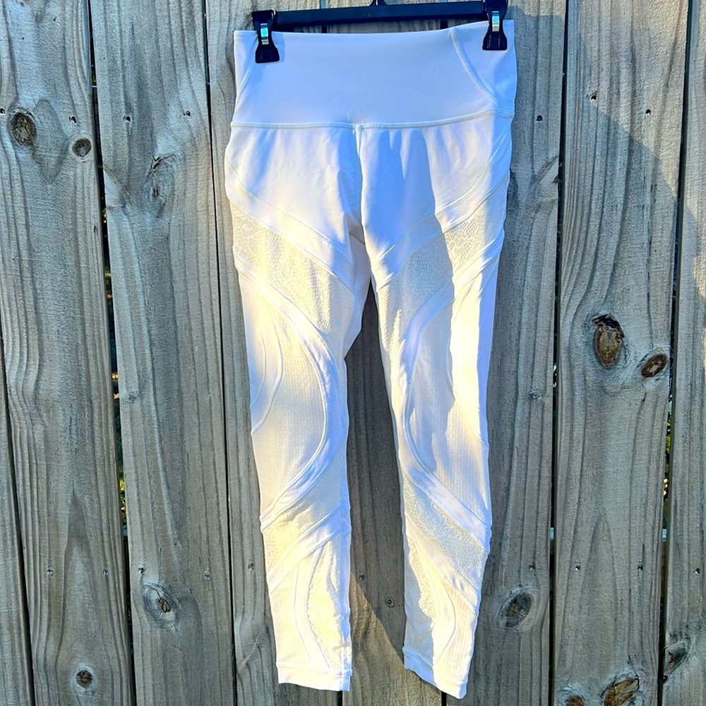 🍋🍋🍋 LULULEMON WUNDER UNDER BANDAGE LEGGINGS SIZE 8 NWOT 🍋🍋🍋
